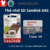Thẻ nhớ SD Sandisk 64G