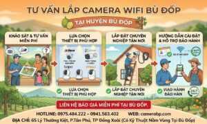 Dịch Vụ Lắp Đặt Camera WiFi Chuyên Nghiệp Tại Bù Đốp - CameraBP